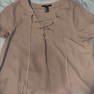 Tan Forever 21 Blouse